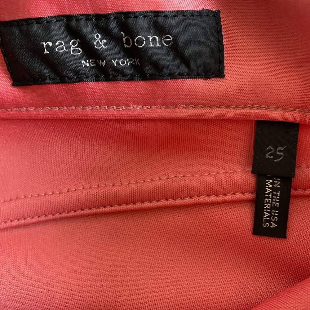 NWT Rag & Bone Washed Red High Rise Skinny Jeans Size 25 - Picture 11 of 16